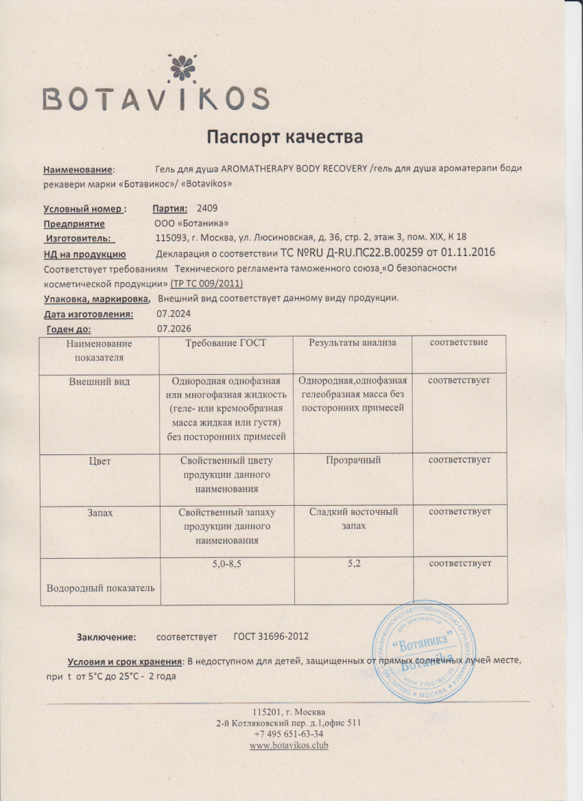 Паспорт №072024